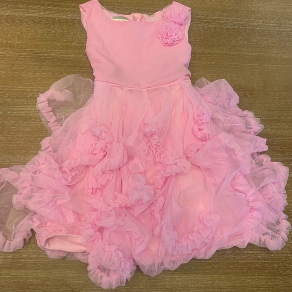 Other - Pink Ruffled Kids Formal Dress